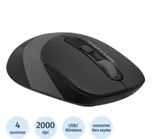 Мышь компьютерная A4Tech Fstyler(FG10S GREY)черн/сер/2000dpi/беспроводн/4кн