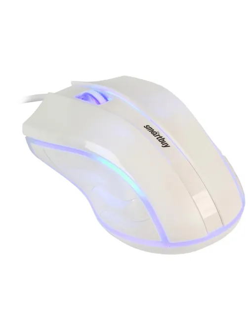Мышь компьютерная Smartbuy ONE 338 проводная RGB белая (SBM-338-W)/40