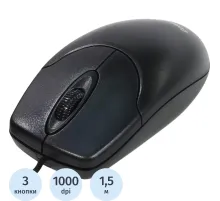 Мышь компьютерная Genius NetScroll 120 V2, 1000 DPI, кабель 1.5 м, черный