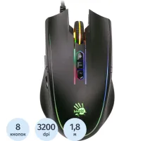 Мышь компьютерная A4Tech Bloody Q81 Curve черн. оптическая 3200dpi USB 7but