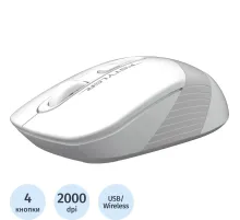 Мышь компьютерная A4Tech Fstyler (FG10 WHITE)бел/сер/2000dpi/беспроводн/3кн