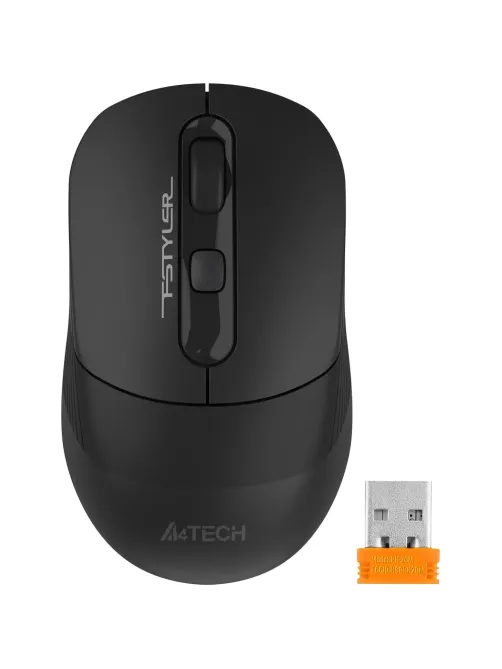 Мышь компьютерная A4Tech Fstyler (FB10C STONE BLACK) черн/2400dpi/беспр/4кн