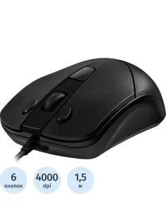Мышь компьютерная Sven Мышь RX-100 черная (SV-020286)