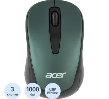 Мышь компьютерная Acer OMR135 зеленый  (1000dpi) WLS USB (ZL.MCEEE.01I)