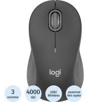 Мышь компьютерная Logitech M550 тем-сер/сер.4000dpi sil.BT/R 3b(910-007446)
