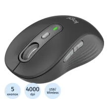 Мышь компьютерная Logitech M750 4000dpi BT/USB 5but(910-006269)графит