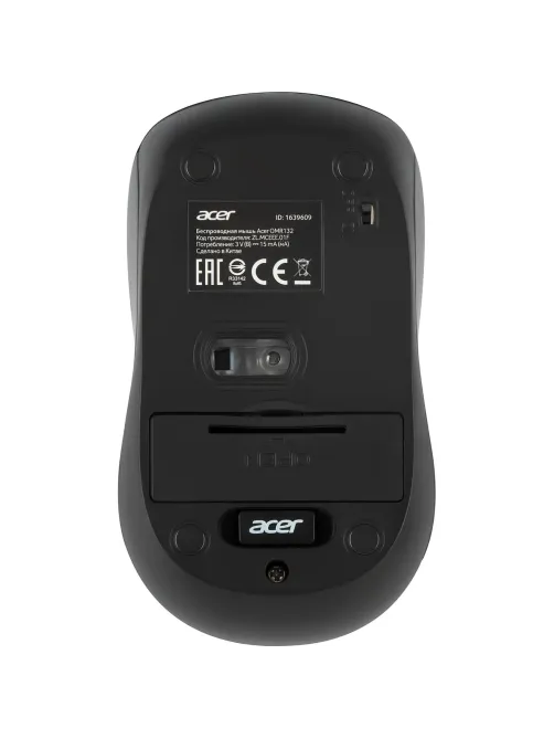 Мышь компьютерная Acer OMR132 син/черн. оптич. 1000dpi/2but беспровод. USB