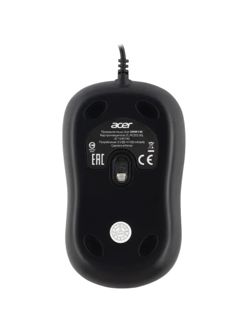 Мышь компьютерная Acer OMW140 black (1200dpi) USB(ZL.MCEEE.00L)