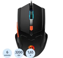 Мышь компьютерная CANYON пров. GM-2 черный (CND-SGM02RGB)