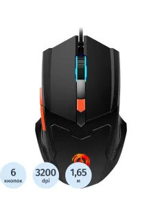 Мышь компьютерная CANYON пров. GM-2 черный (CND-SGM02RGB)