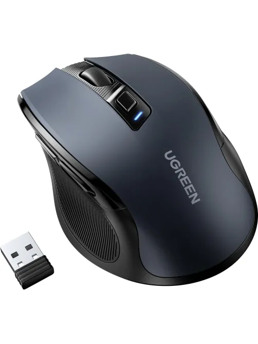 Мышь компьютерная Ugreen MU006 (90545) 2.4G 4000dpi/черный/WLS