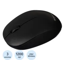 Мышь компьютерная черная, 1200DPi, 2.4Ггц, 99x60x38мм BT-JWM-004/EWM1730