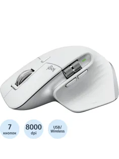 Мышь компьютерная Logitech (910-006560/910-006566)WL MX Master 3S PALE GREY