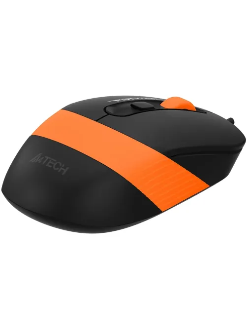 Мышь компьютерная A4Tech Fstyler FM10S черный/оранж (1600dpi) USB (4but)