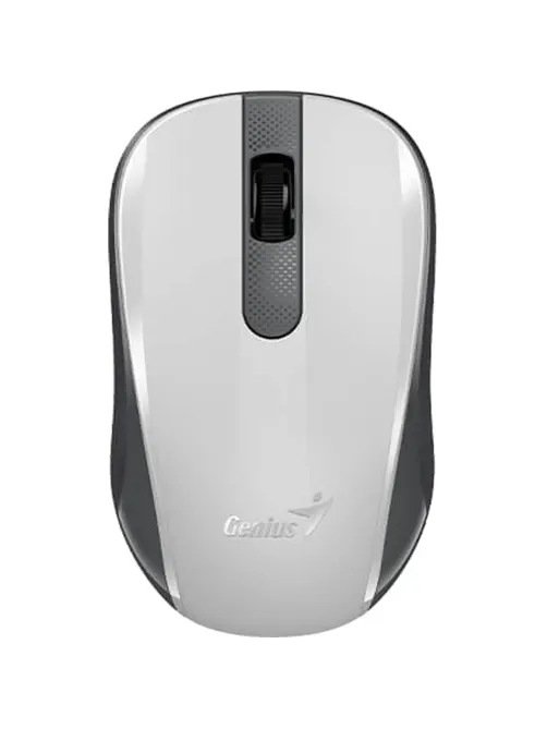 Мышь компьютерная Genius NX-8008S, беспроводная бесшумная, белый и серый