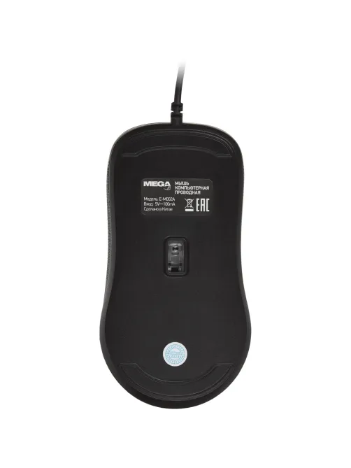 Мышь компьютерная черная, USB 800-2400DPi, 121,5x64x39мм BT-JM-001/E-M002A
