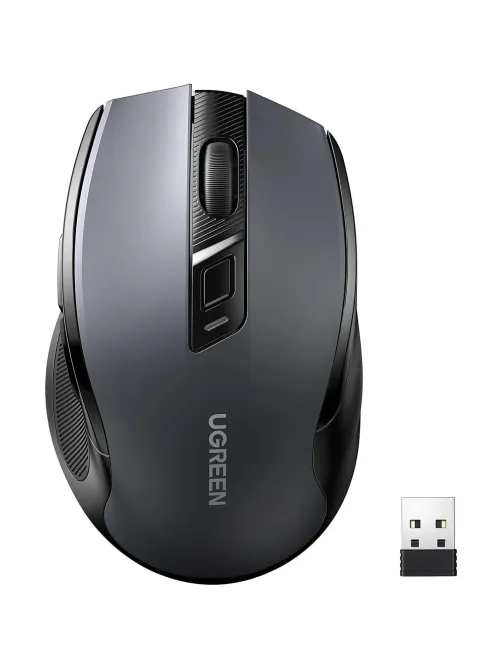 Мышь компьютерная UGREEN MU006 (15063) WLS, 2.4G 4000DPI, АА, черный