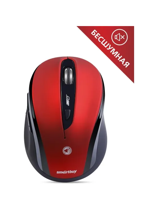 Мышь компьютерная Smartbuy 612AG WLS красная, LED Blue (SBM-612AG-RK)