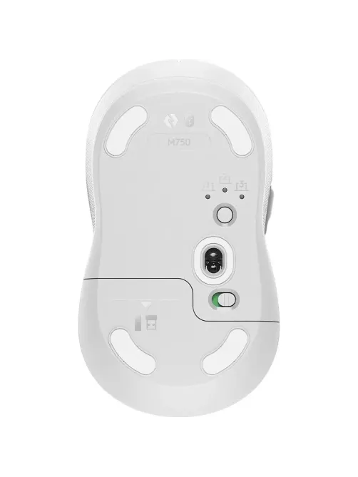 Мышь компьютерная Logitech M750 4000dpi BT/USB 5but (910-006271)бел