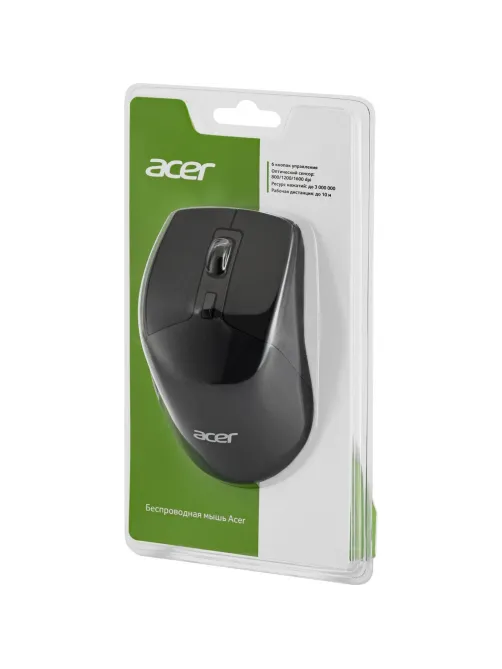 Мышь компьютерная Acer OMR150 black (1600dpi) wireless USB(ZL.MCEEE.00K)