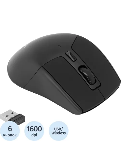 Мышь компьютерная Acer OMR170 black (1600dpi) wireless USB(ZL.MCEEE.00N)