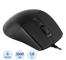 Мышь компьютерная Acer OMW130 black (3600dpi) USB(ZL.MCEEE.00J)