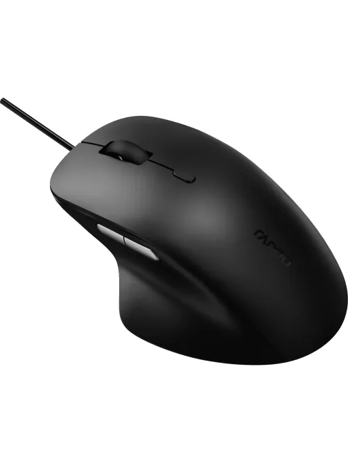 Мышь компьютерная RAPOO N500 проводная, черный
