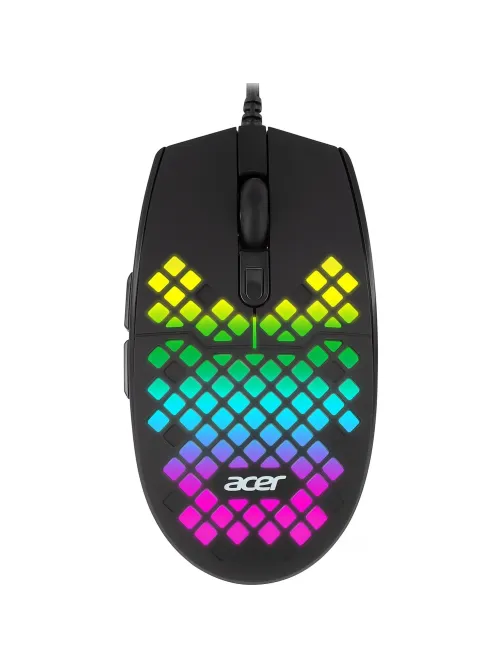 Мышь компьютерная Acer OMW134 черный (800-6400dpi) USB (6кн) (ZL.MCEEE.018)