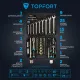 Набор инструмента Topfort 82 предметов 1/4 и  1/2