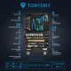 Набор инструмента TOPFORT 55 предметов 1/4 и 1/2