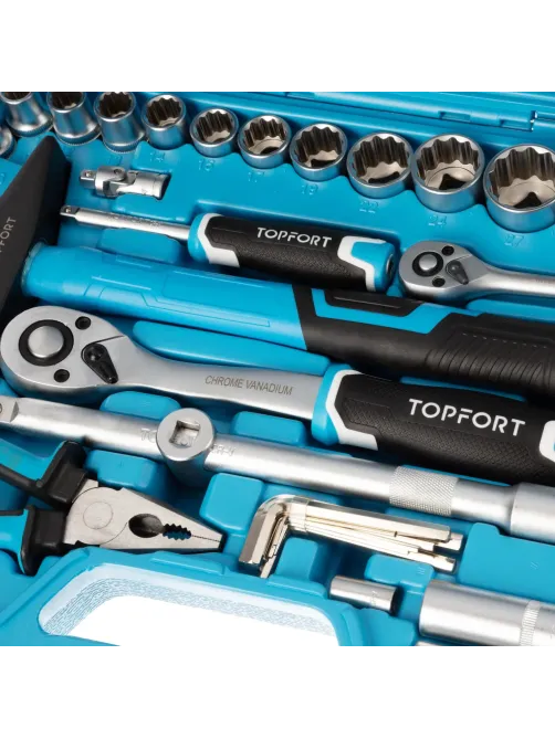 Набор инструмента Topfort 78 предмета 1/2 и 1/4