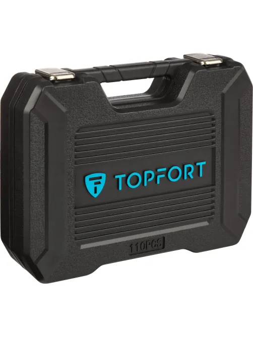 Набор инструмента Topfort 110 предметов 1/4 и 1/2