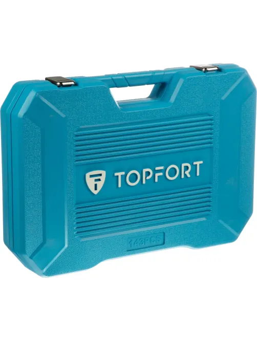 Набор инструмента Topfort 143 предмета 1/2, 3/8 и 1/4