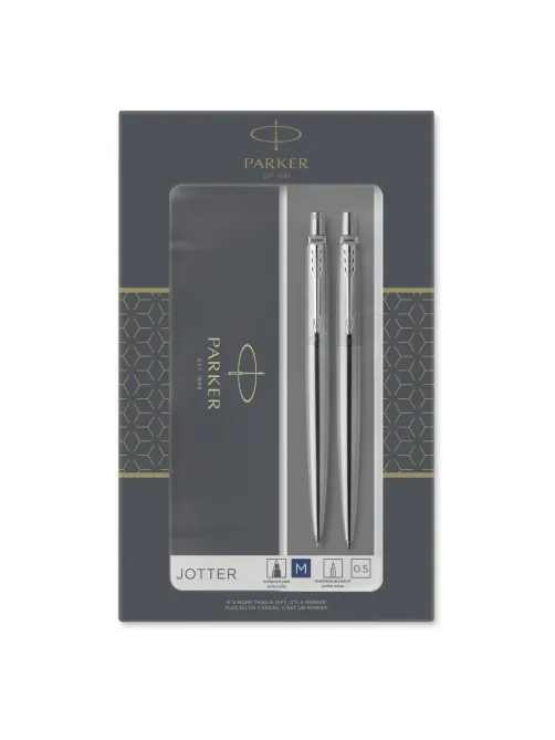 Набор пишущих принадл. PARKER Jotter Stainless Steel шар.ручка+кар,2093256