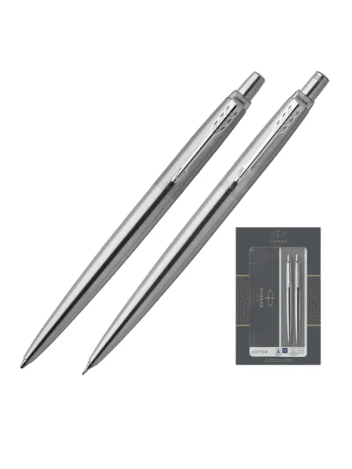 Набор пишущих принадл. PARKER Jotter Stainless Steel шар.ручка+кар,2093256