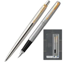 Набор пишущих принадл. PARKER Jotter Stainless Steel GT шар.руч+перо2093257