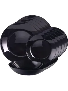 Набор посуды  ZELIE BLACK 18 предметов 6 персон