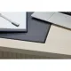 Коврик на стол 530х660мм черный с прозрачным верхним листом