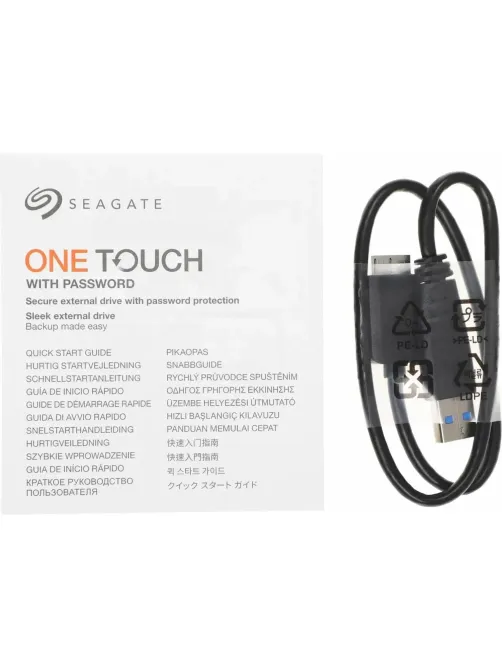 Портативный HDD Seagate 1TB STKY1000401 OneTouch2.5 USB3.0 TypeA Silver