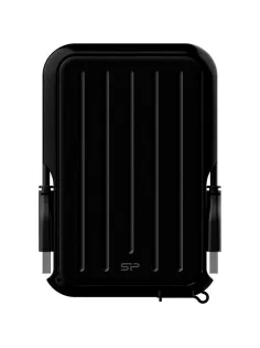 Портативный HDD Silicon Power Armor A66 1 TB USB 3.2, черный, резина