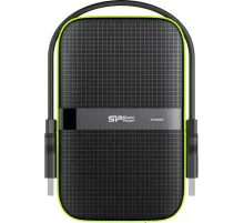 Портативный HDD Silicon Power Armor A60 2 TB USB 3.2, черный, пластик