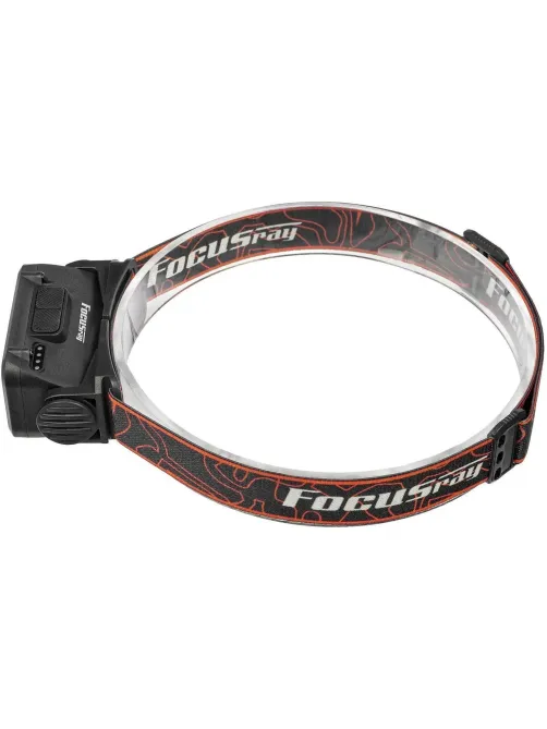 Фонарь налобный FOCUSray 1300 8 диодов,акку 18650 встр,1200мАН,3,7V  890118