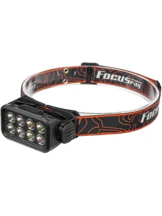 Фонарь налобный FOCUSray 1300 8 диодов,акку 18650 встр,1200мАН,3,7V  890118
