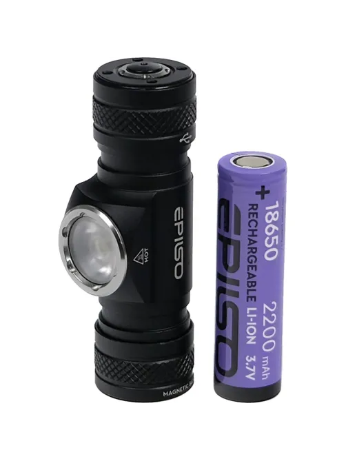 Фонарь EPILSO EPF-205 (карманный, налобный, Luminus SST40 10W, аккум18650)