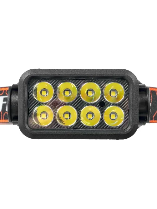 Фонарь налобный FOCUSray 1300 8 диодов,акку 18650 встр,1200мАН,3,7V  890118