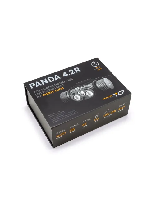 Фонарь налобный ЯРКИЙ ЛУЧ YLP PANDA 4.2 R аккумулятор 18650 в комплекте
