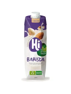 Напиток растительный Hi Бариста молоко миндальное tetra pak 1,8% 1л