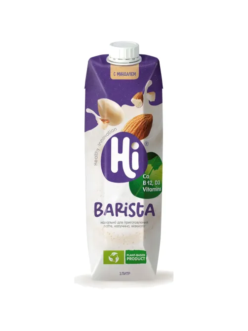 Напиток растительный Hi Бариста молоко миндальное tetra pak 1,8% 1л