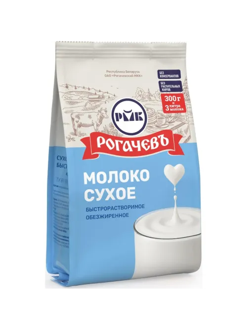 Сухое молоко Рогачевъ обезжиренное 0% 300г