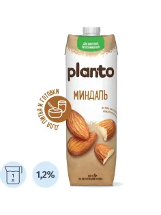 Напиток растительный Planto миндальный 1,2% 1л